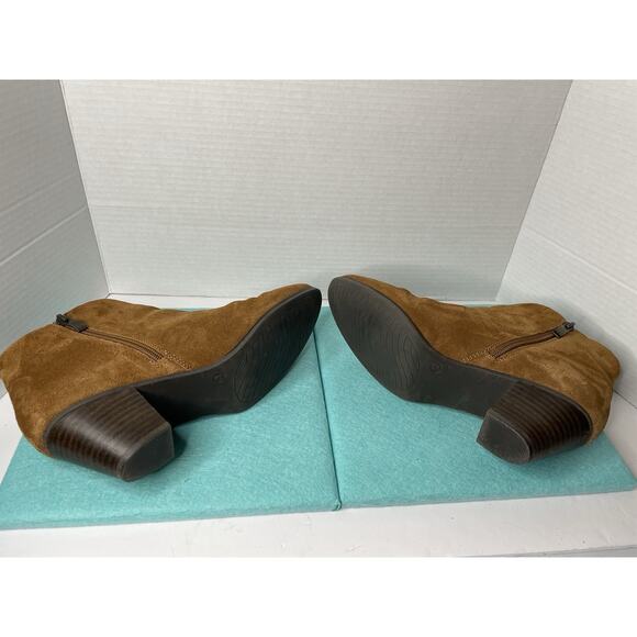 Franco Fortini Women's Brown Suede Boots 122251 Nicolette Size 10 - Picture 3 of 8